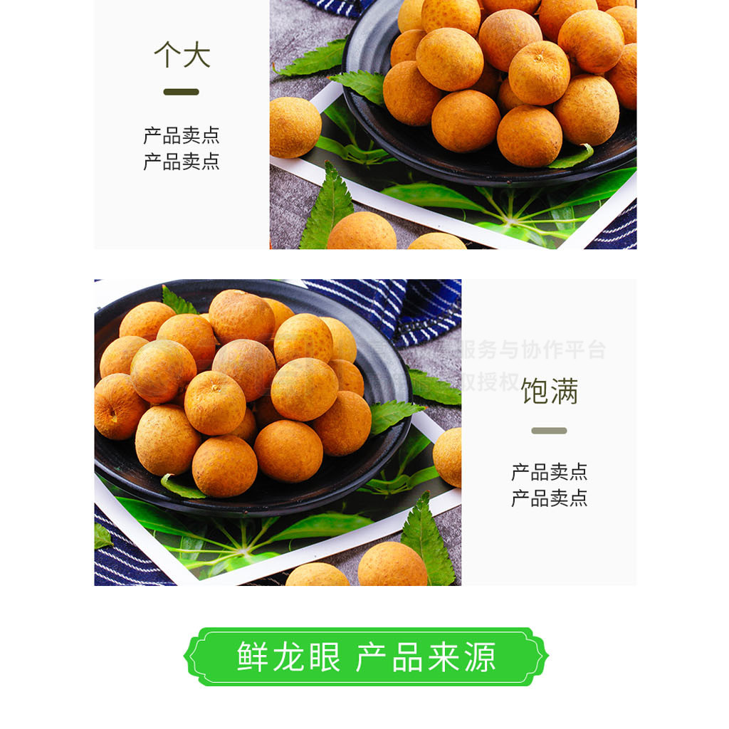 电商食品生鲜水果龙眼桂圆荔枝红毛丹详情页